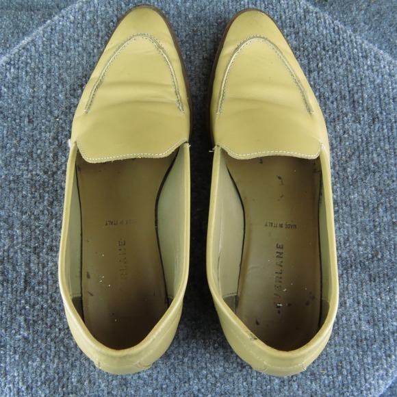 Everlane‎  Women Loafer Shoes Size 8 Medium Brown Leather Slip On - Picture 6 of 9